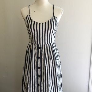 Striped midi dress